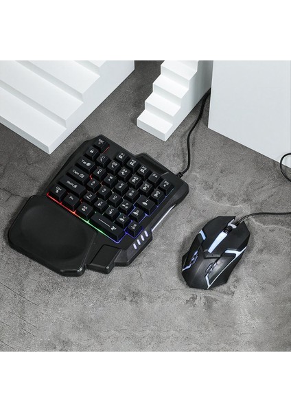 35KEY Ergonomi Rgb Oyun Klavyesi+Klavye ve Fare Dönüştürücü+Fare 5 Içinde 1 Mobil Oyun Combo Kiti Pubg Için (Yurt Dışından) fırsatları