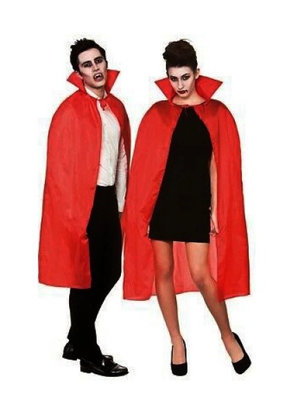 çınar ticaret kırmızı renk yakalı pelerin 120 cm