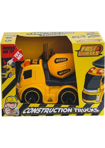 çınar ticaret er-240 fast wheels ınşaat araçları mikser kamyon -erdem oyuncak fiyatları