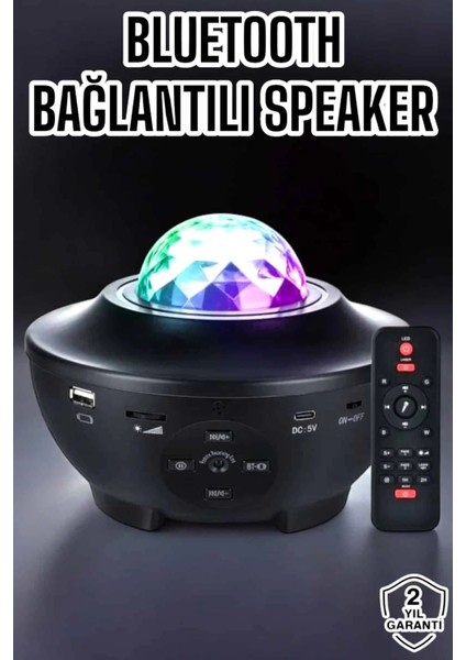 çınar ticaret yıldızlı gökyüzü projektörü uzaktan kumandalı çocuklara özel şarjlı