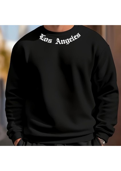 Erkek Uzun Kollu Bisiklet Yaka Yazı Detaylı Iki Iplik Sweat fiyatları