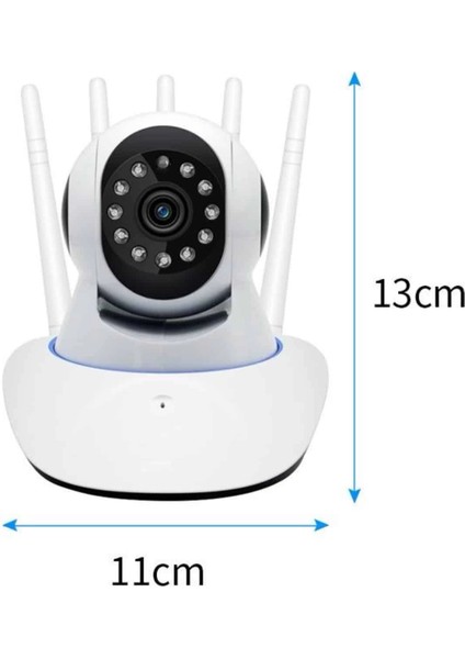 çınar ticaret led aydınlatmalı 5 antenli motorlu 1080p wifi kamera sensörlü indirimleri