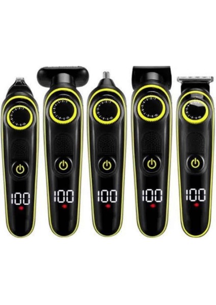 çınar ticaret saç sakal şekillendirici tıraş makinesi 5 başlıklı paslanmaz çelik bıçaklı unısex indirimleri