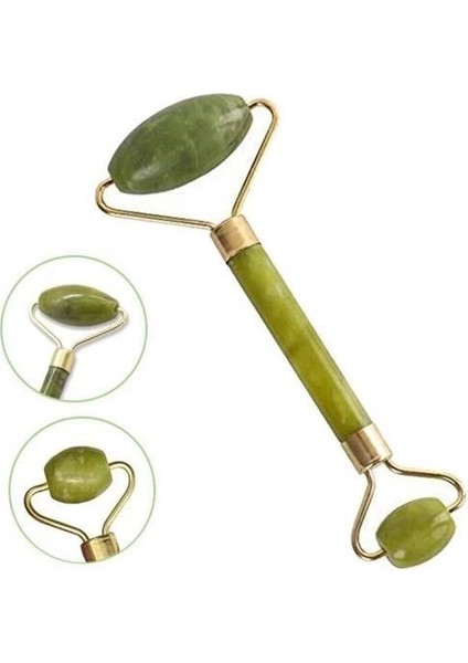 çınar ticaret özel süngerli kutusunda kırılmaz çift taraflı 2li cilt yüz masaj aleti jade roller yeşim taş fırsatları