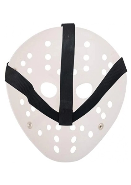 çınar ticaret beyaz kırmızı çizgili tam yüz hokey maskesi indirimleri