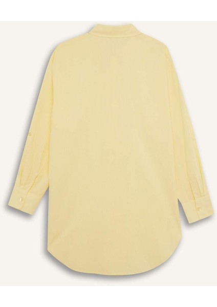 Regular Fit Pamuklu Plaj Gömleği-Fall in Love