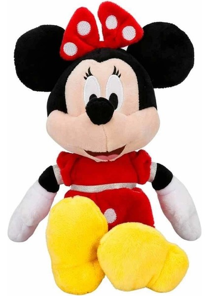 çınar ticaret 3415 minnie kırmızı elbiseli peluş 30 cm - sunman