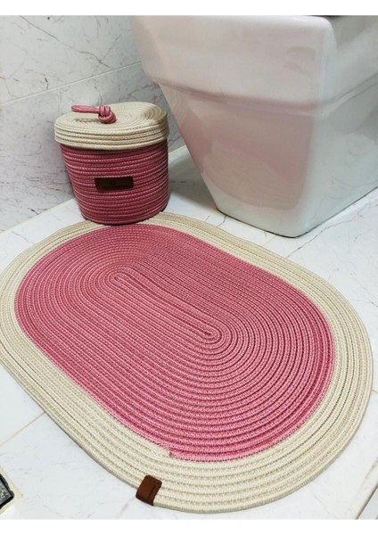 Jüt,hasır,2 Li,banyo Takımı,bohem Tarzı Banyo Takımı, PASPAS/SEPET/25X25