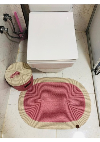 Jüt,hasır,2 Li,banyo Takımı,bohem Tarzı Banyo Takımı, PASPAS/SEPET/25X25 modelleri