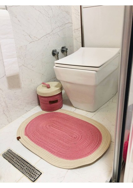 Jüt,hasır,2 Li,banyo Takımı,bohem Tarzı Banyo Takımı, PASPAS/SEPET/25X25 indirimleri