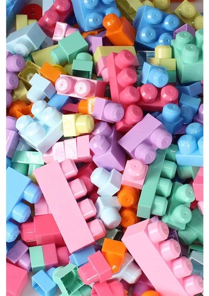 çınar ticaret 2915 play blox pastel blok yapı oyuncakları 56 parça ,saklama çantalı ,1 yaş ve üzeri modelleri