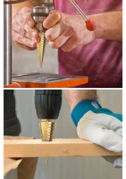 çınar ticaret 3 parça kademeli matkap ucu paslanmaz uç alüminyum sac demir delme seti