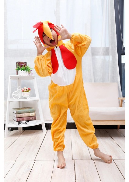 çınar ticaret çocuk horoz kostümü - tavuk kostümü 2-3 yaş 80 cm