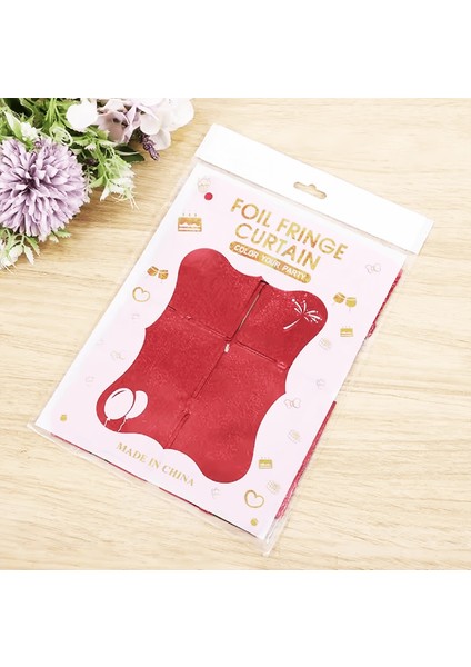 çınar ticaret kırmızı renk dikdörtgen kesim parlak sim görünümlü fon perde dekor 1x2 metre fiyatları