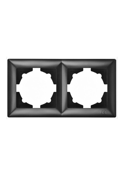 çınar ticaret visage ambiance metalik siyah 2 li çerçeve - priz ve anahtar ıçin uyumlu çerçeve fiyatları