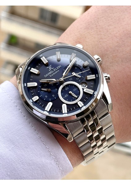 Fonksiyonlu Su Geçirmez Çelik Erkek Kol Saati