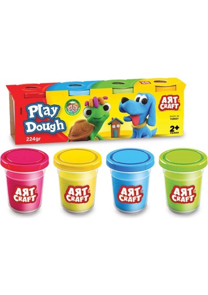 çınar ticaret 03280 dede, art craft 4'lü oyun hamuru 224 gr / +2 yaş fiyatları