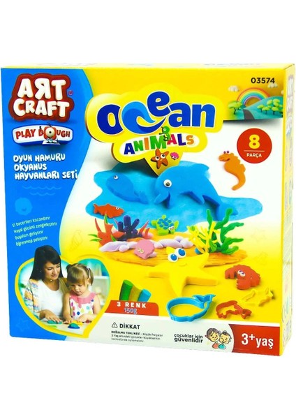 çınar ticaret dede oyun hamuru okyanus hayvanları seti