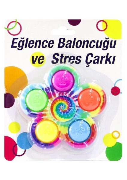 çınar ticaret pop ıt renkli stres çarkı