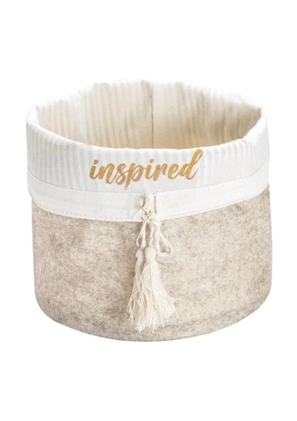 çınar ticaret yuvarlak katlanabilir çok amaçlı saklama organizer kutu keçe sepet (maxi) - 03396 indirimleri