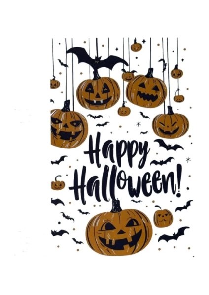 çınar ticaret halloween temalı balkabaklı duvar sticker seti