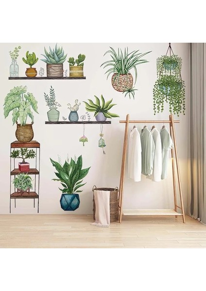 çınar ticaret tropikal bitkiler duvar stickerı model d fiyatları