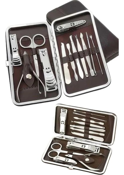 çınar ticaret 12 parça manikür pedikür seti tırnak bakımı nasır temizleme el ayak bakımı