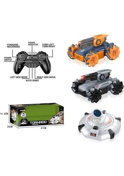 çınar ticaret syr-666-804 kumandalı şarjlı ufo avcısı ve akrobatik araba -vardem oyuncak modelleri