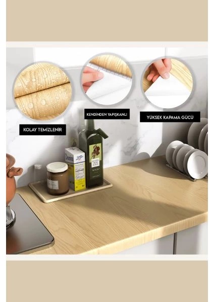 çınar ticaret ahşap görünümlü kendinden yapışkanlı kaplama folyosu 5 metre fırsatları