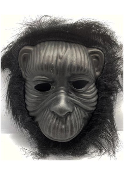 çınar ticaret siyah eva goril maskesi peluş tüylü orangutan model
