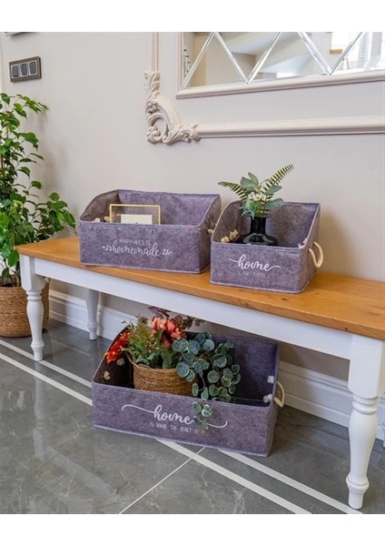 çınar ticaret 2 adet keçe raf organizer seti mega/maxi/kutu organizer