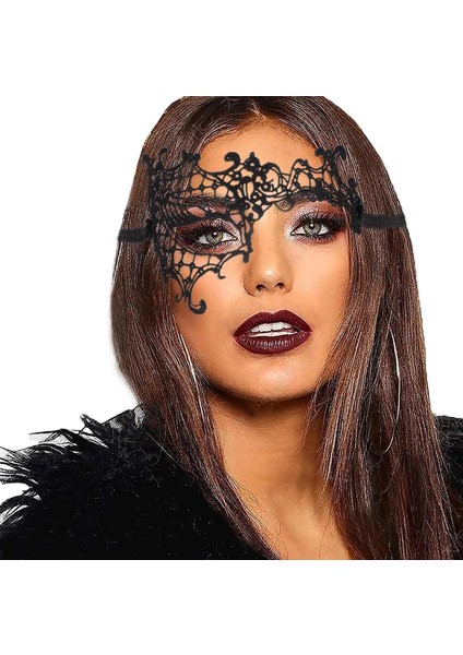 çınar ticaret dantel tül malzemeden ımal sarı renk balo parti maskesi venedik