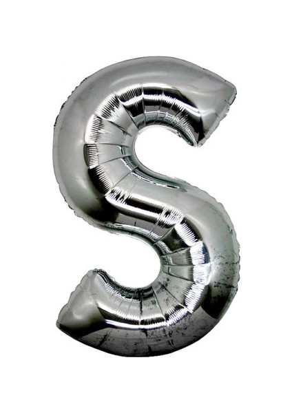 çınar ticaret s harf folyo balon gümüş renk 40 ınç