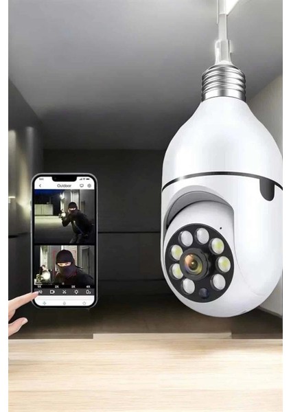 çınar ticaret wifi kamera duylu ampul görünümlü 360 derece dönebilen ev kamerası fırsatları