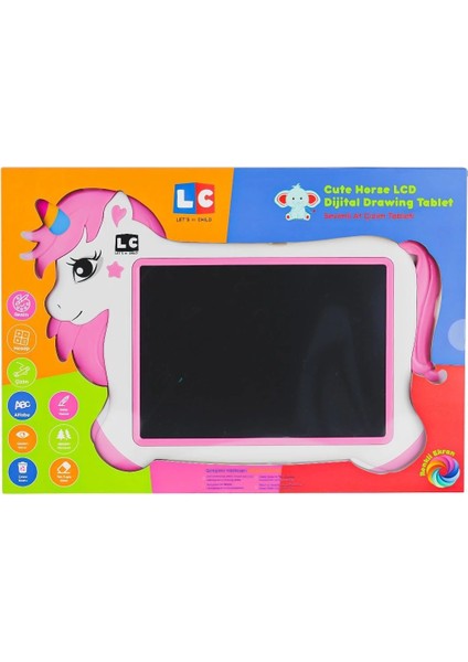 çınar ticaret lc-31066 sevimli at çizim tableti 10 ınç -lets be child