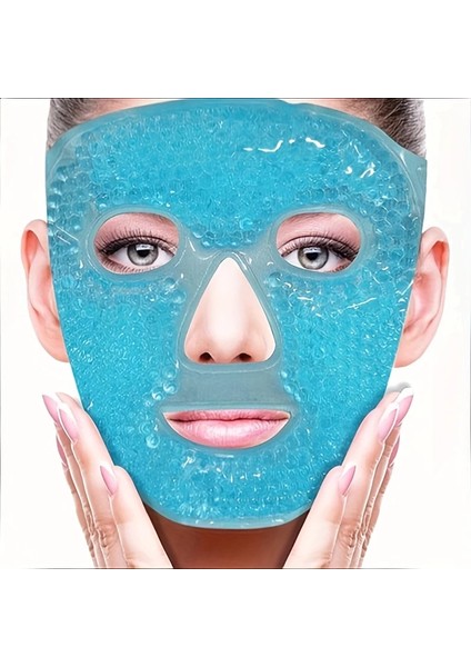 çınar ticaret terapi jel yüz maskesi soğuk ve sıcak boncuklu ayarlanabilir maske (mavi) fırsatları
