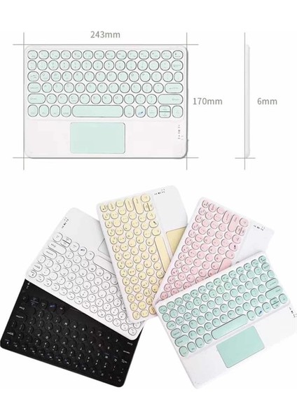 çınar ticaret touchpad tüm cihazlara uyumlu bluetooth klavye touchpad slim kablosuz wifi q klavye indirimleri