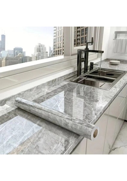 çınar ticaret mermer desenli sticker folyo atina grisi 60cm*5mt indirimleri