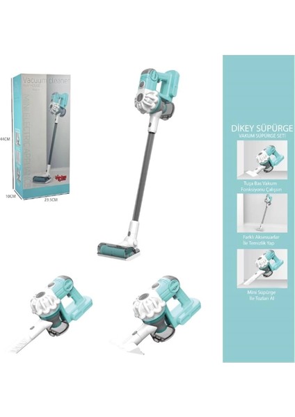 çınar ticaret dikey elektrik süpürgesi yeşil-gri (3 ın1 ) kapalı kutu