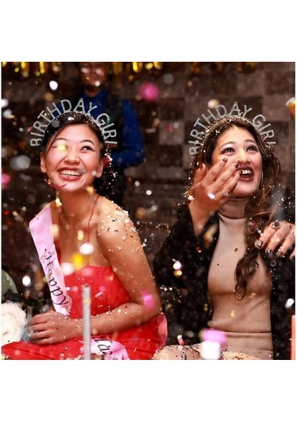 çınar ticaret gümüş kristal taşlı birthday girl tacı modelleri