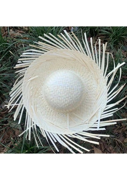 çınar ticaret tropikal parti beyaz hasır hawaii şapkası 13x36 cm modelleri