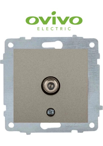 çınar ticaret antrasit tv prizi f konnektörlü çerçevesiz grano - priz ve anahtar ıçin uyumlu çerçeve