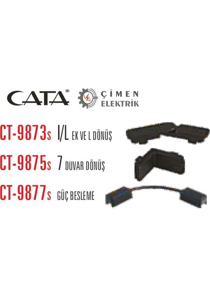 çınar ticaret cata ct 9875 magnetıc ray ek parçası siyah