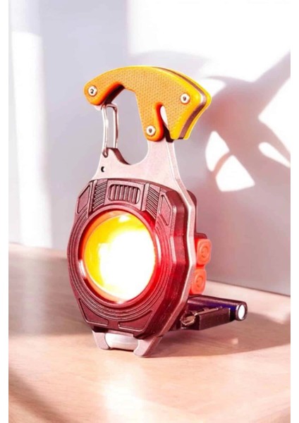 çınar ticaret yeni nesil kamp feneri çok fonksiyonlu fener anahtarlık usb çakmaklı cam kırıcı kemer kesici açacak