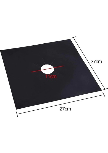 çınar ticaret siyah renk ocak koruyucu folyo yanmaz yapışmaz 4'lü set fırsatları