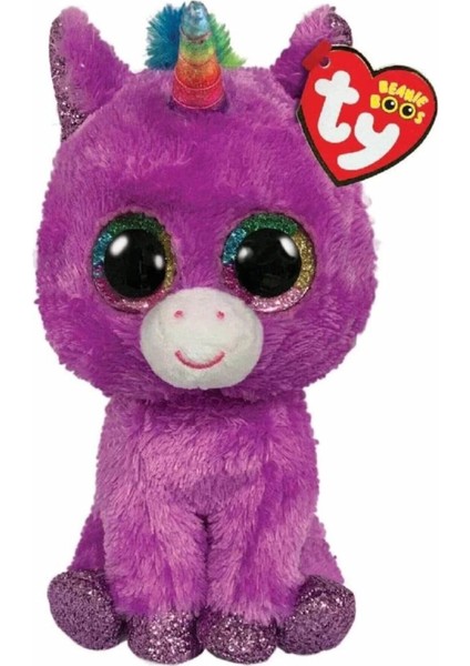 çınar ticaret ty beanie boos peluş mor unicorn 15 cm
