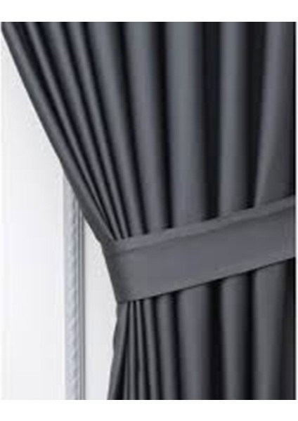 Antrasit Işık Geçirmez Termal Kornişli Blackout Karartma Saten Güneşlik Perde Enxboy modelleri
