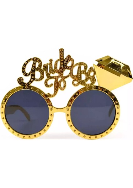 çınar ticaret altın renk bride to be yazılı gelin gözlüğü 15x10 cm fiyatları