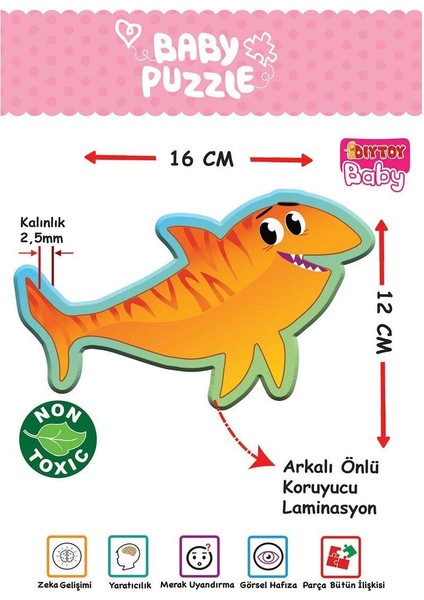 çınar ticaret 1710 dıytoy, baby puzzle-benim ılk puzzle deniz canlıları fırsatları