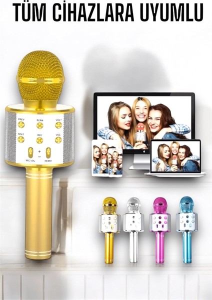 çınar ticaret taşınabilir bluetooth karaoke mikrofon: hafıza kart girişli, etkileyici performans indirimleri